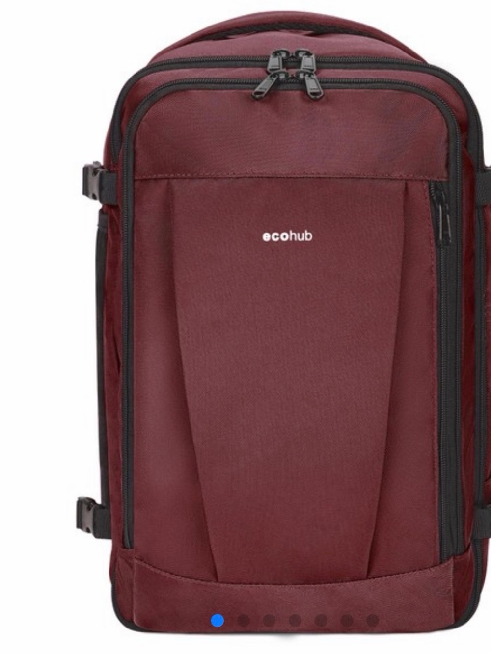 Ecohub Men's Travel Backpack - Burgundy Travel Pack